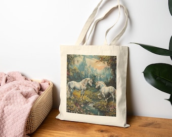 Puzzle Planetarium Tote Bag, Cosmic Tote, Canvas Grocery Bag