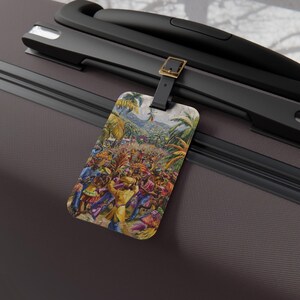 Carnival Celebrations Luggage Tag for Travelers, Colorful Travel Accessory, Fun Baggage Identifier, Perfect Gift for Adventurers