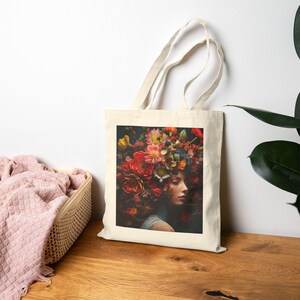 Botanical Beauties Tote Bag - Eco-Friendly Shopper, Gift for Her, Beach Bag, Market Tote, Boho Style Accessory, Daily Essential Tote Bag