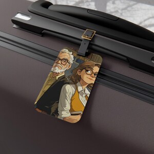 Legacy and Heritage Luggage Tag for Travelers, Personalized Travel Accessory, Book Lover Gift, Vintage Style Luggage Tag, Adventure Awaits