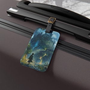 Enchanted Forger Luggage Tag, Travel Accessory for Wanderlust, Personalized Suitcase Identifier, Gift for Travelers, Magical Journey Tag
