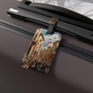Italian Celebrations Luggage Tag, Travel Accessory, Vacation Essentials, Holiday Travel Gift, Adventure Ready Tag, Personalized Travel Gear
