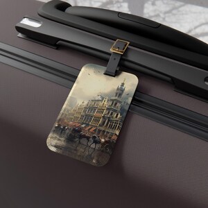 Belgium History Luggage Tag, Travel Accessory for Adventurers, Unique Gift for Travelers, Personalize Your Journey, Baggage Identifier