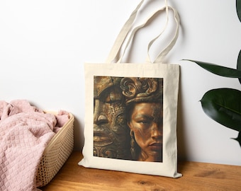 Maori Legends Tote Bag - Reusable Shopping, Eco-Friendly Gifts, Travel Companion, Bohemian Decor, Statement Piece, Daily Essential
