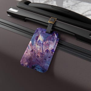 Crystallized Dreams Luggage Tag - Sleek Travel Accessory, Stylish Baggage Identifier, Perfect Gift for Travelers, Unique Suitcase Tag