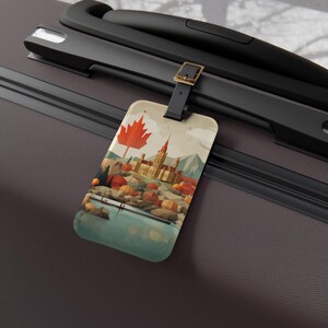 Canada Landmarks  Luggage Tag, Travel Accessory, Gift for Travelers, Personalized Luggage Tag, Adventure Gear, Canada Souvenir