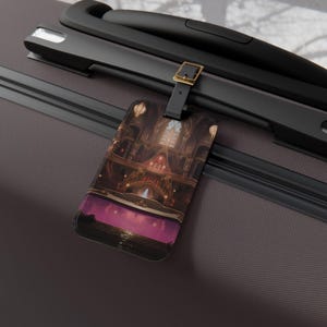 Villain Lair Luggage Tag | Perfect Travel Accessory for Dreamy Adventures, Holiday Gifts, Baggage Identifier, Personalized Travel Gear