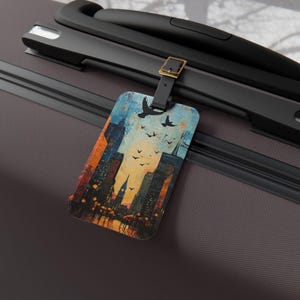 City of Brotherly Love Luggage Tag, Travel Gift, Personalized Luggage Identifier, Vacation Accessory, Air Travel Essentials, Travel Decor