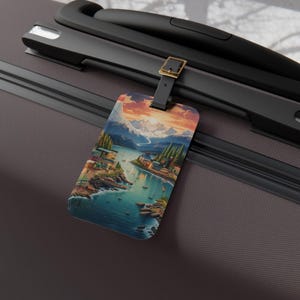 Alaska Luggage Tag | Travel Gift, Personalized Luggage ID, Vacation Accessory, Summer Adventure Tag, Wanderlust Keepsake, Travel Essential
