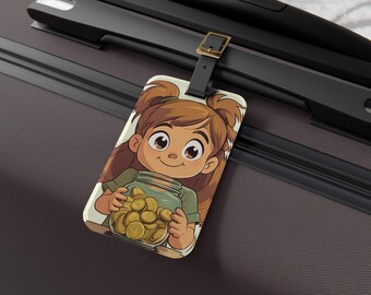 Savings Goals Luggage Tag, Travel Identifier, Personalized Bag Tag, Kids Travel Accessory, Gift for Travelers, Travel Essential