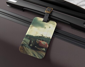Talladega Speedway Luggage Tag, Travel Accessory, Gift for Car Enthusiasts, Personalized Luggage Label, Retro Travel Gear, Bag Essential