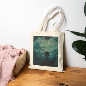 Deep End Tote Bag, Eco-Friendly Canvas Bag, Beach Bag, Shopping Tote, Gift for Nature Lovers, Daily Essential, Canvas Tote Bag