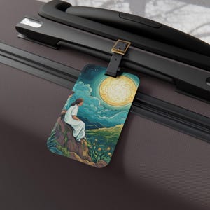 Hope and Healing Luggage Tag, Travel Accessory, Unique Gift for Adventurers, Personalized Tags for Wanderlust, Ideal for Vacations
