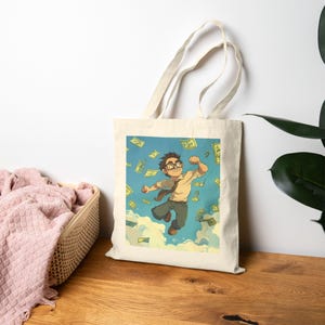 Financial Independence Tote Bag | Fun Shopping Bag, Eco-Friendly Grocery Tote, Unique Gift, Fun Art Design for Everyday Use Tote Bag