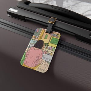 Daily Rituals Luggage Tag, Travel Tag, Personalized Luggage Identifier, Gift for Travelers, Stylish Baggage Tag, Wanderlust Accessory