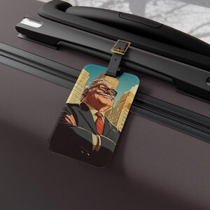 Building Wealth Luggage Tag, Fun Travel Accessory, Gift for Travelers, Suitcase Identifier, Unique Baggage Tag, Travel Essential