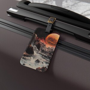 Exploring Venus Luggage Tag - Space Travel Accessory, Astronaut Gift, Galactic Adventure, Astronomical Design, Perfect for Travel Enthusiast