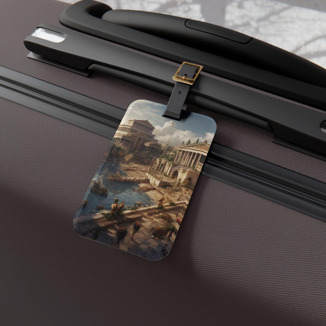 Ancient Rome Luggage Tag With Classical Design, Traveler Gift ...