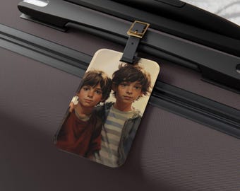 Etiqueta de equipaje para niños, accesorio de viaje, regalo de viaje para niños, artículos esenciales para vacaciones familiares, identificación de equipaje para niños, artículos esenciales de viaje