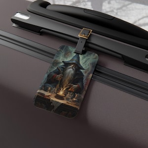 Wizards Luggage Tag, Magical Travel Accessory, Fantasy Gift for Travelers, Unique Bag Identifier, Perfect for Wizards and Adventurers