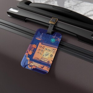 Product Development Luggage Tag - Adventure Travel Accessory, Personalized Baggage Label for Travelers, Unique Gift for Explorers, Cartoon