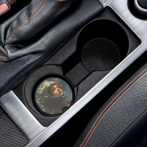 Nostalgie-Auto-Untersetzer, Weltraum-Dekor, einzigartiges Geschenk für Astronauten-Liebhaber, Haus- und Autozubehör, kosmische Auto-Untersetzer