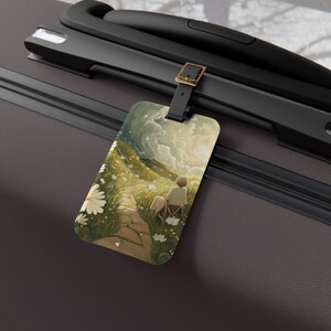 Healing Journeys Luggage Tag, Travel Accessory, Gift for Travelers, Personalized Luggage Tag, Wanderlust Gift, Travel Essential