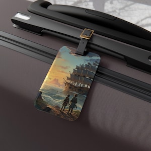 Age of Exploration Luggage Tag, Travel Accessory, Gift for Travelers, Personalized Tag, Suitcase ID Label, Wanderlust Decor Essential