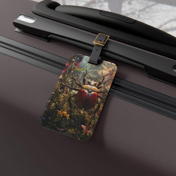 Beetle World Luggage Tag, Unique Travel Accessory for Adventure