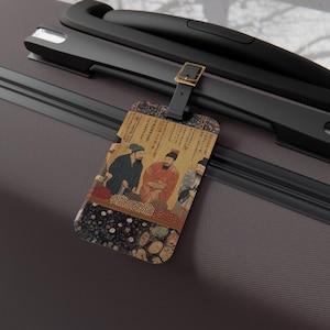 Silk Road Trading Luggage Tag, Travel Accessory for Wanderlusters, Boarding Pass Holder, Gift for Adventurers, Unique Baggage ID, Artful