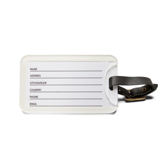 1930s Luggage Tag, Stylish Luggage Label for Travelers, Unique
