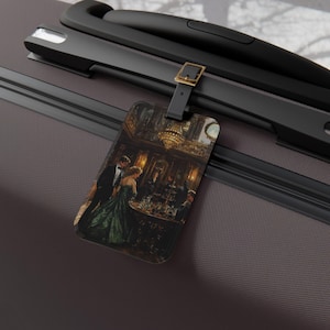 The Gilded Age Luggage Tag - Travel Accessory, Elegant Gift for Travelers, Personalized Luggage Tag, Vintage Art Decor, Travel Essential