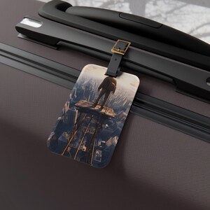 Fear of Heights Luggage Tag | Travel Accessory, Personalized Gift, Unique Travel Gear, Suitcase Identifier, Custom Baggage Tag