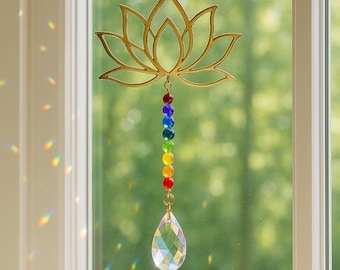 Crystal Suncatcher: Rainbow Prism Light, Wedding Decor