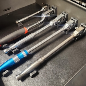 Magnetic Ratchet Holder for toolbox, 3D printed