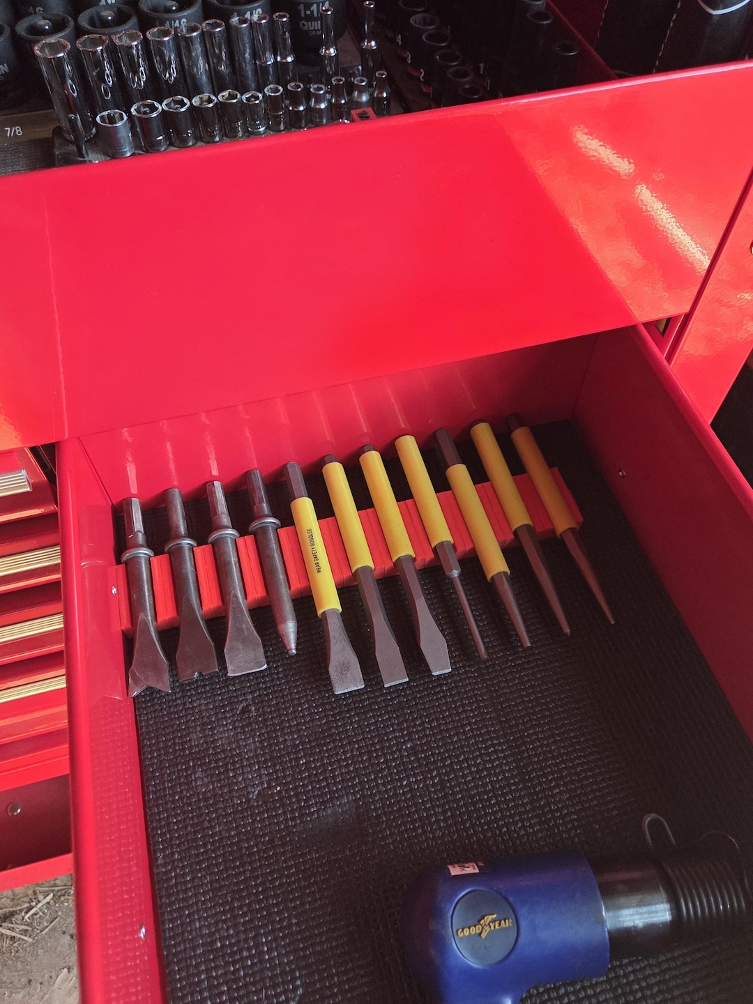 Modular Box Chisel Modular, Magnetic 3D Printed Chisel/air Hammer Bit Holder for Toolboxes ...