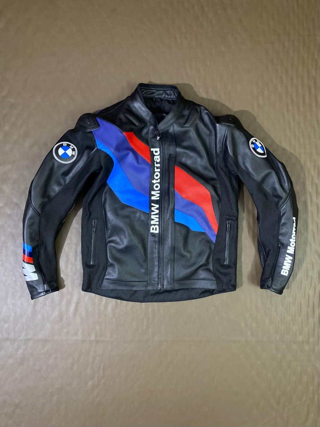 BMW Mottorrad Leather Jacket, Genuine Leather, Biker Jacket