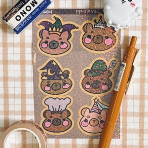 Medieval Bears Sticker Sheet