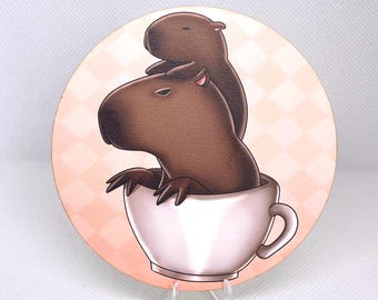 Capybara Houten Onderzetter