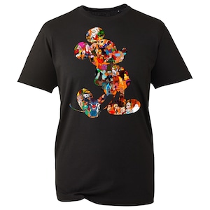 Mickey Minnie Disney Themed T-Shirt, Funny Cartoon Character Gift Kids Adult Unisex Tee Top