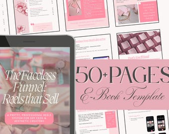 Faceless Reels eBook Template: 50+ Page Canva Guide (Resellable PDF)