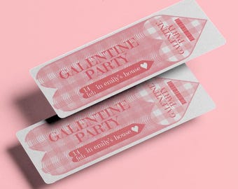 Bilet na imprezę z okazji Dnia Galentynek, Wieczór Panieński (plik PDF)