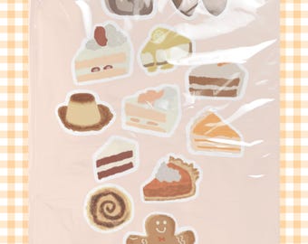 Naklejki na ciasta, pakiet naklejek dla smakoszy deserów (PDF i PNG)