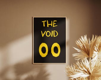 Czarne kocie oczy „Pustka” Plakat A4 (PDF/PNG)