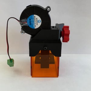 Laser Beam LOW PROFILE Air Assist w/Shield for *Sienci Labs 7w* - BLACK