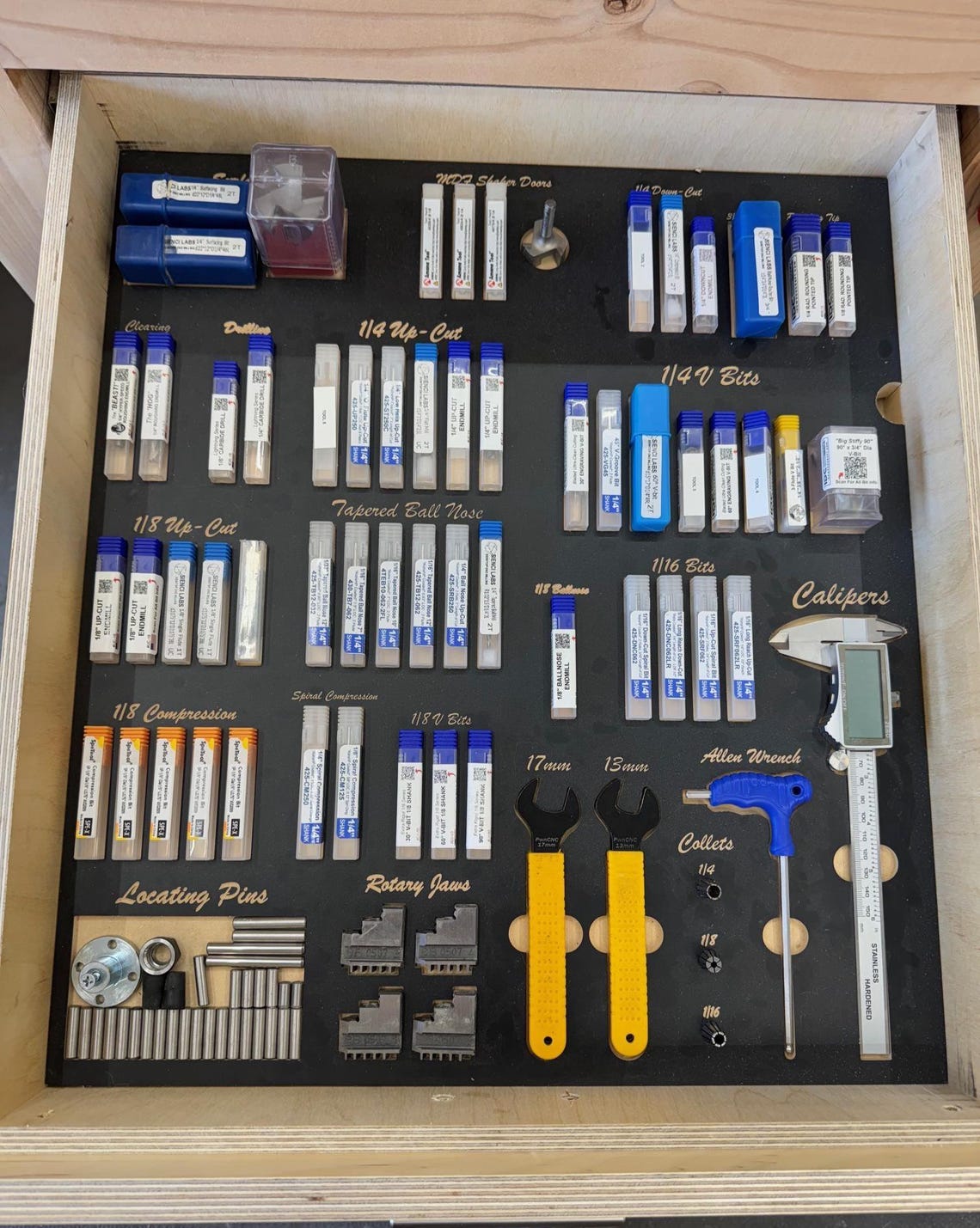 CNC Endmill and Tool Storage Custom Made by GSWW **DIGITAL File ...