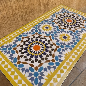 Rechteckiger Mosaik-Esstisch, Kaffee-Terrasse-Tisch