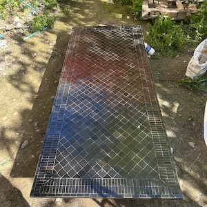 Farmhouse Mosaic Table, Rectangular Tile Dining Set