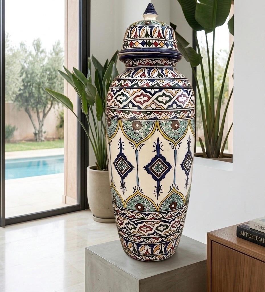 Moroccan vase blue - Etsy 日本