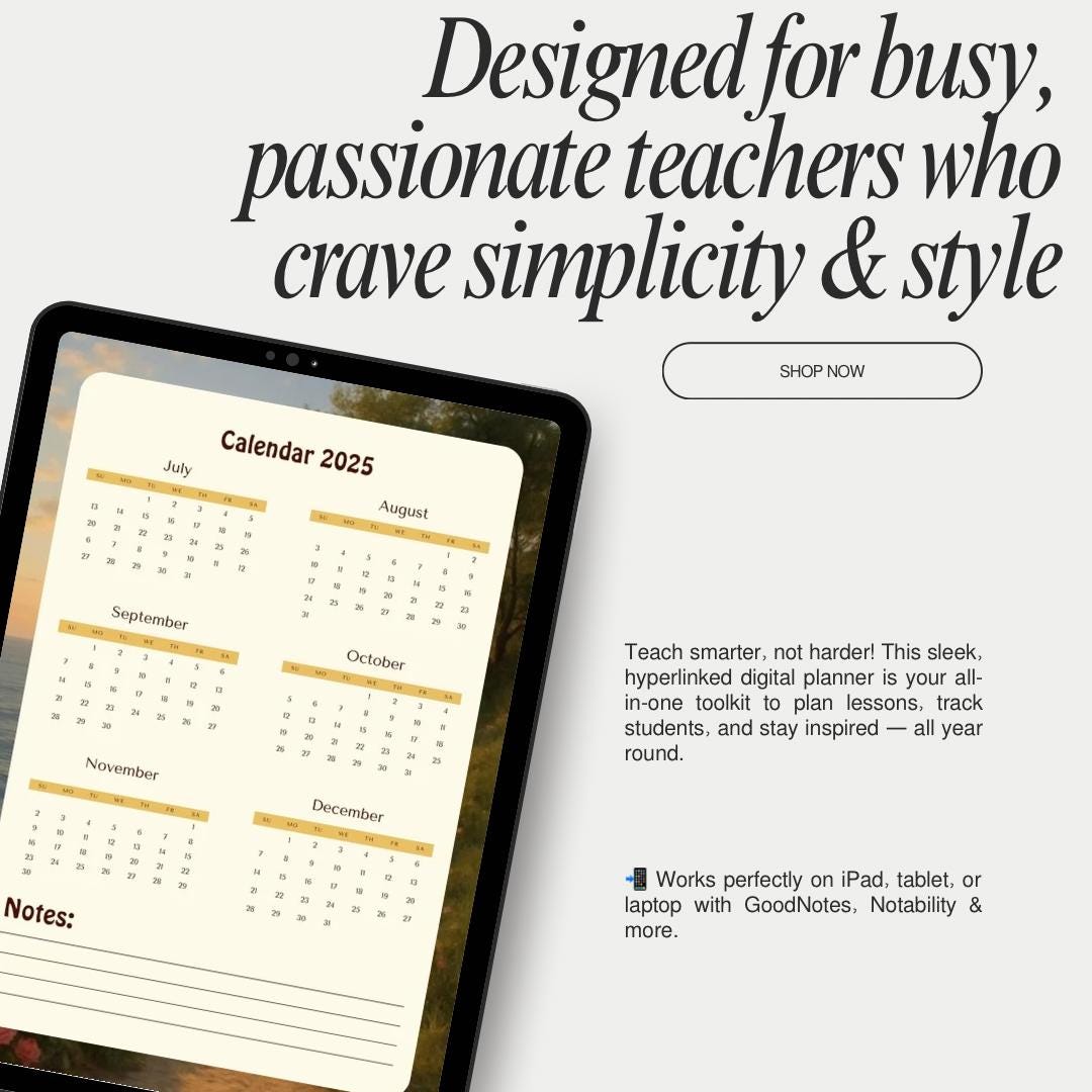The Ultimate Digital Teacher Planner | Minimalist, Smart & Stylish - Etsy